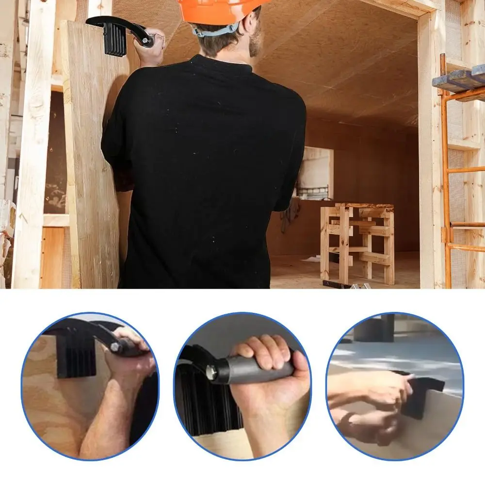 Portable Carry Woodboard Fixture Labor-saving Design Metal Material Panel Gripper Metal Handle Single Hand Grip