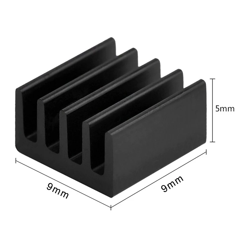 

8pcs Black Aluminum Heatsink Cooler For 3 B+ + 2 3 Cooling Board Thermal Cooling Kit Notebook Cooler Accessories