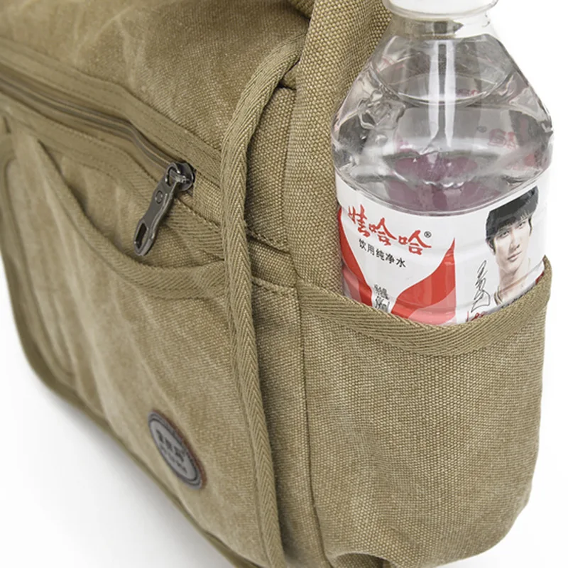 2026 NEW men canvas messenger bag outdoor leisure multi pocket cross body shoulder bags large capacity travel Bag  hand Bags sac