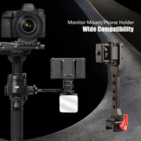 Adjustable Field Monitor Mount 360° Rotating Camera Monitor Mount for DJI RS4 Pro RS3 Pro RS3 Mini RS3 RS2 Gimbals Stabilizer