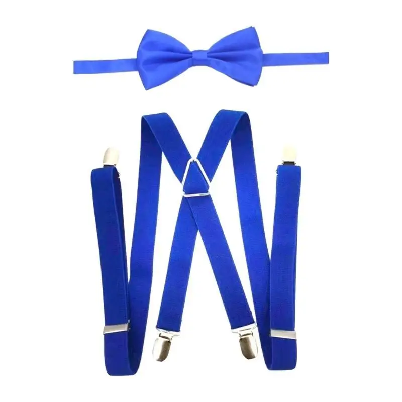 652F Fashionable Braces and Bow Tie Set Perfect for Birthday Wedding for Formal and Casual Occasions Elegant Braces