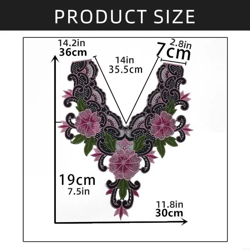 Luxurious Sequins Laces Collar Wedding Gown Appliques Creative Sewing Collar for Evening Wear and Special Occasion