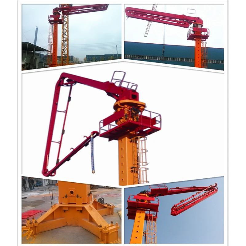 Self Propelled Tracked Hydraulic Concrete Distribution Boom Remote Control for High Rise Buildings Hormigonera