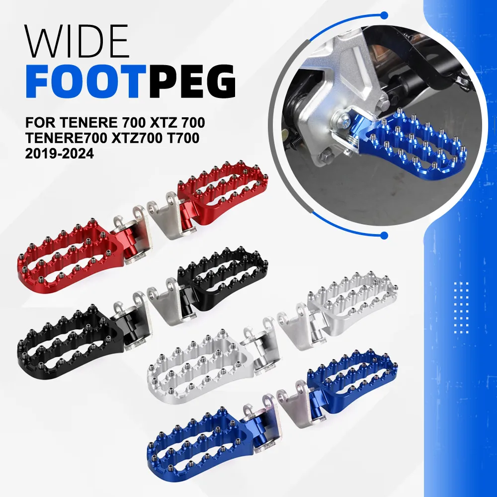 

TENERE700 Footpegs Footrests For YAMAHA TENERE 700 XTZ 700 XTZ700 T700 2019 2020 2021 2022 2023 2024 Foot pegs Foot Rests Pedals