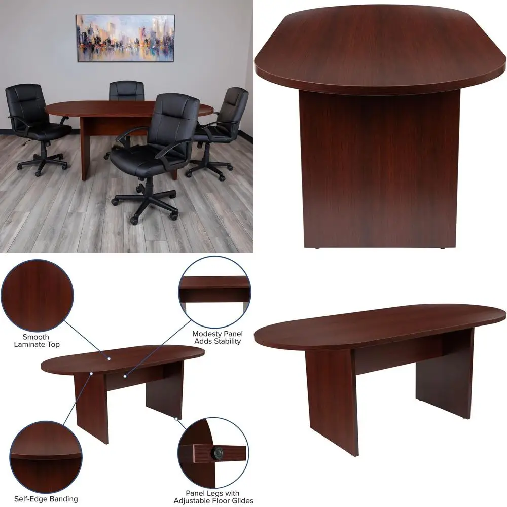 Jones 6 oot (72 inch) Oval Conerence Table in Maany