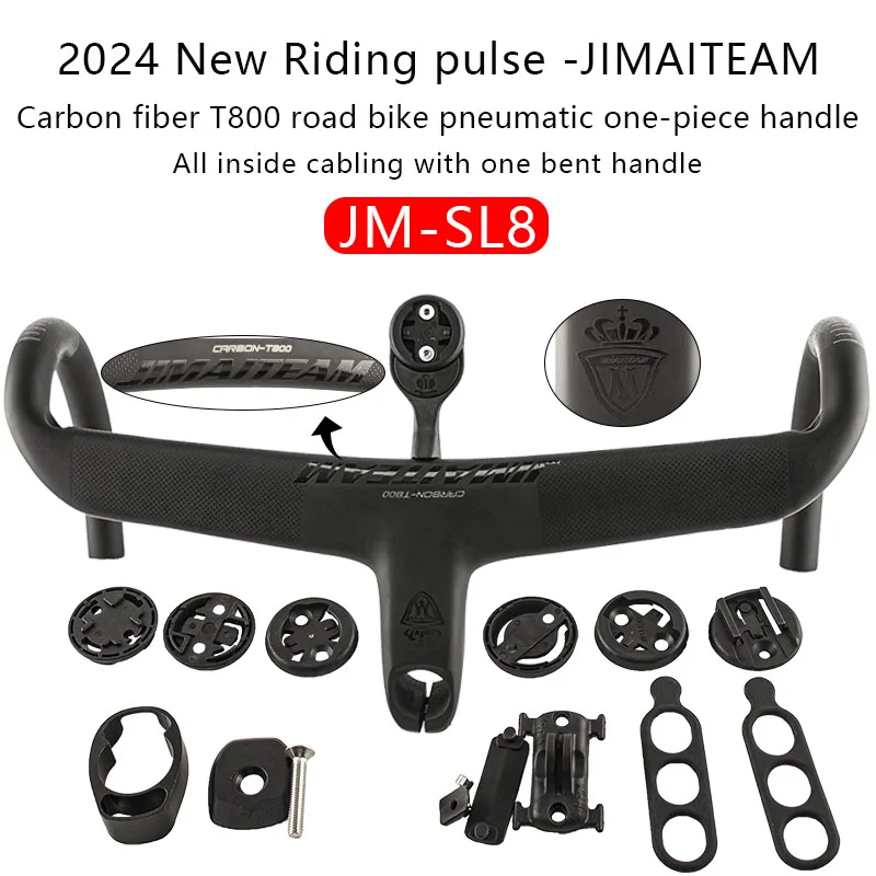 

Jimiteam SL7 SL8 Full Cavo Interno Routing Manubriper, Bicletta da Strada T800 Carbonio integrato Cockpit Di2 Manubri, New, 2022