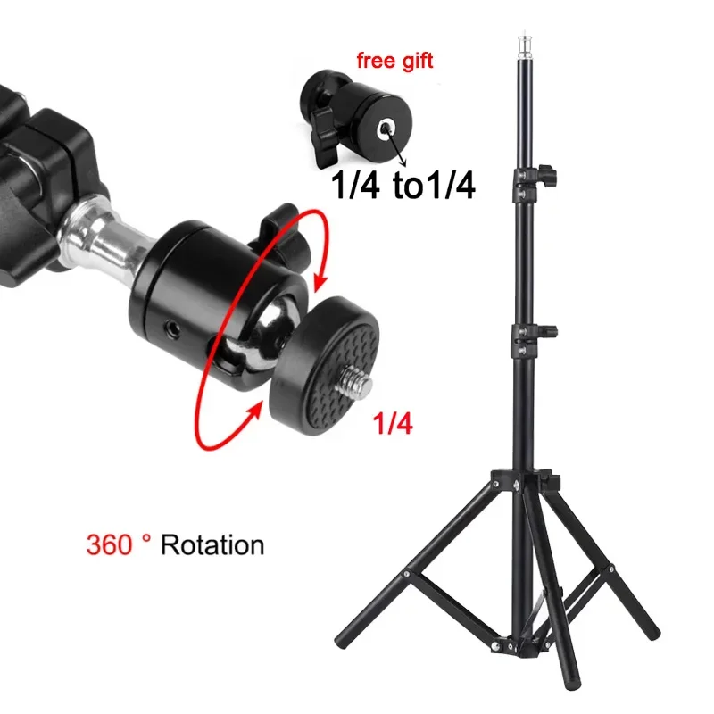 Projection Bracket Universal Floor Standing Foldable Extendable Thickened Tripod Universal Gimbal Projection Tripod Portable