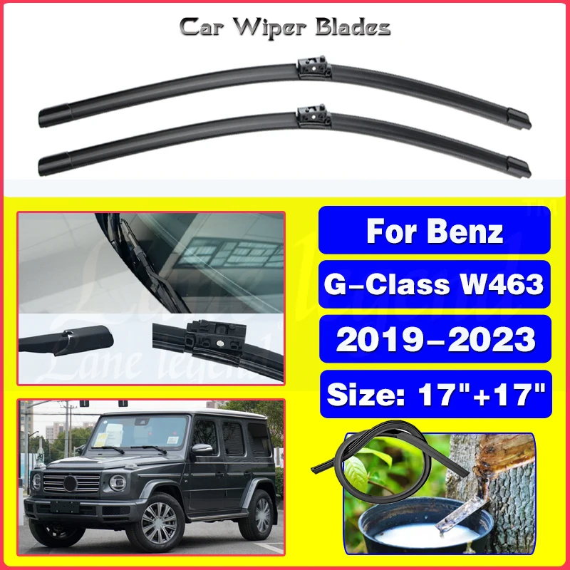 

For Mercedes Benz G-Class W463 3th Suv 2019 - 2023 Car Front Wiper Blades Windscreen Wipers Car Accessories G350/400d 500 63AMG