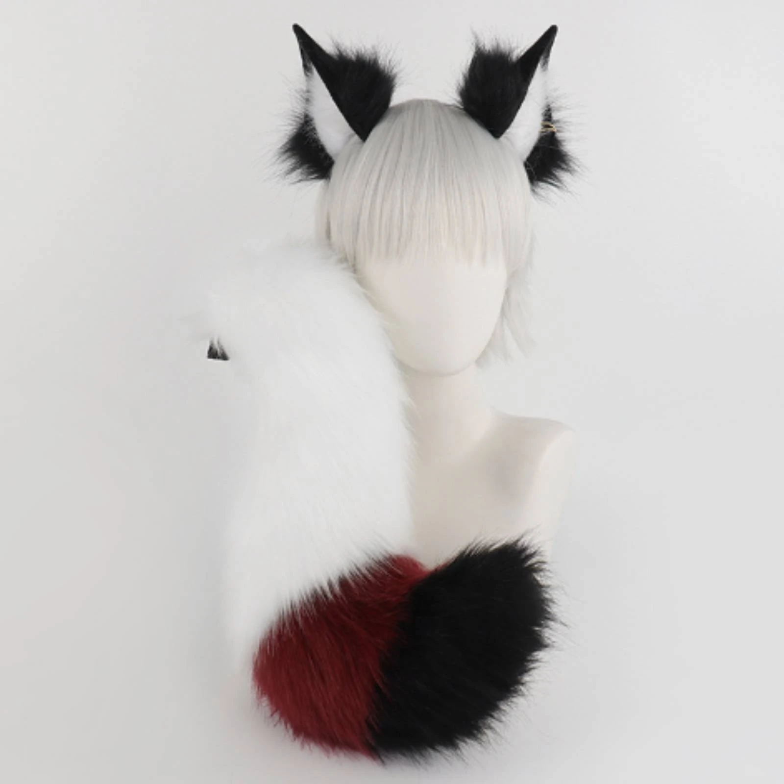Foxy Cosplay Accessory Soft Foxy Costume Accessory with Black Trim Animal-Themed Cosplay Prop Lightweight Eye-Catching