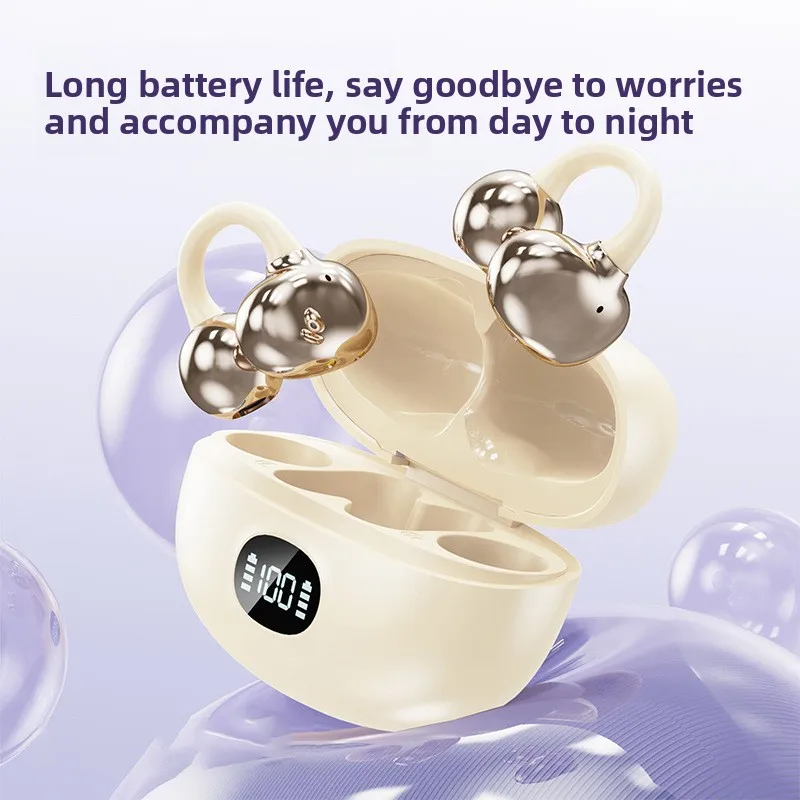 

New Bluetooth headset S6pro digital air conduction headset clip-on ear non-in-ear Bluetooth wireless headset