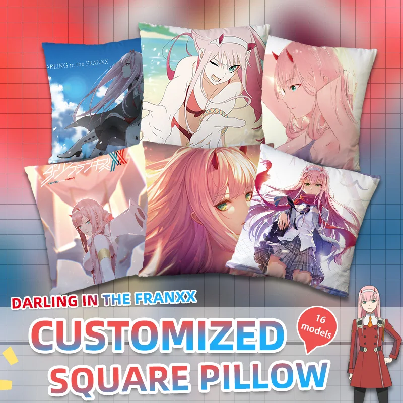 Cartoon Pillows in the FRANXX Cushion Anime Pillowcase ZERO TWO Home Decor Sofa Living Room Pillow