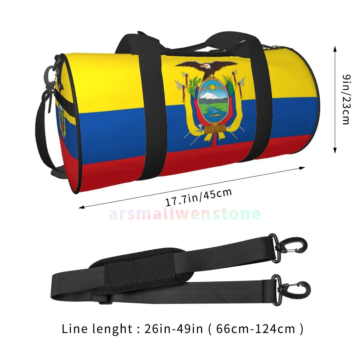 The National Flag Travel Duffle Bag Yoga Bag Workout Durable Backpack Handbags Round Outdoor Fitness Bags