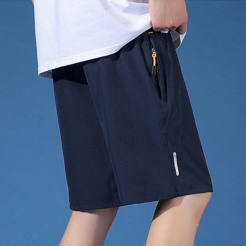 Board Shorts Men Summer Gym Short Pants Sports Quick Dry Zipper Pockets Training Running Short Pants Mens Gym Shorts Men Workout