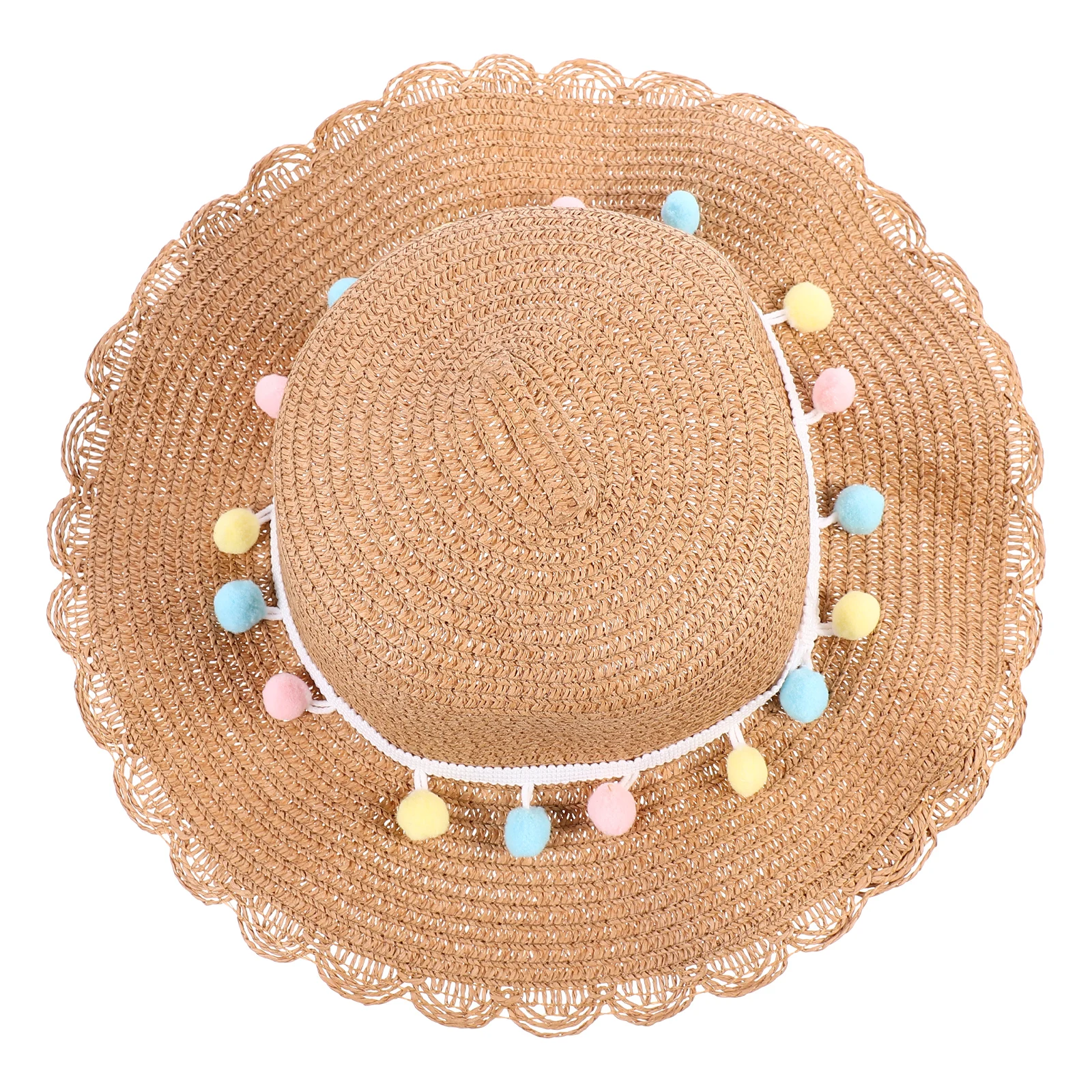 

Children's Straw Hat Portable Sun Hat for Beach Outdoor Activities Lightweight Foldable Kids Summer Breathable