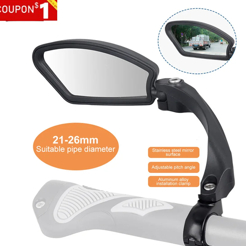 

Cycling Rear View Mirror Electric Bike Scooter Motorcycle Handlebar Mount Metal Bracket Bicycle Rearview Mirror Back Side View