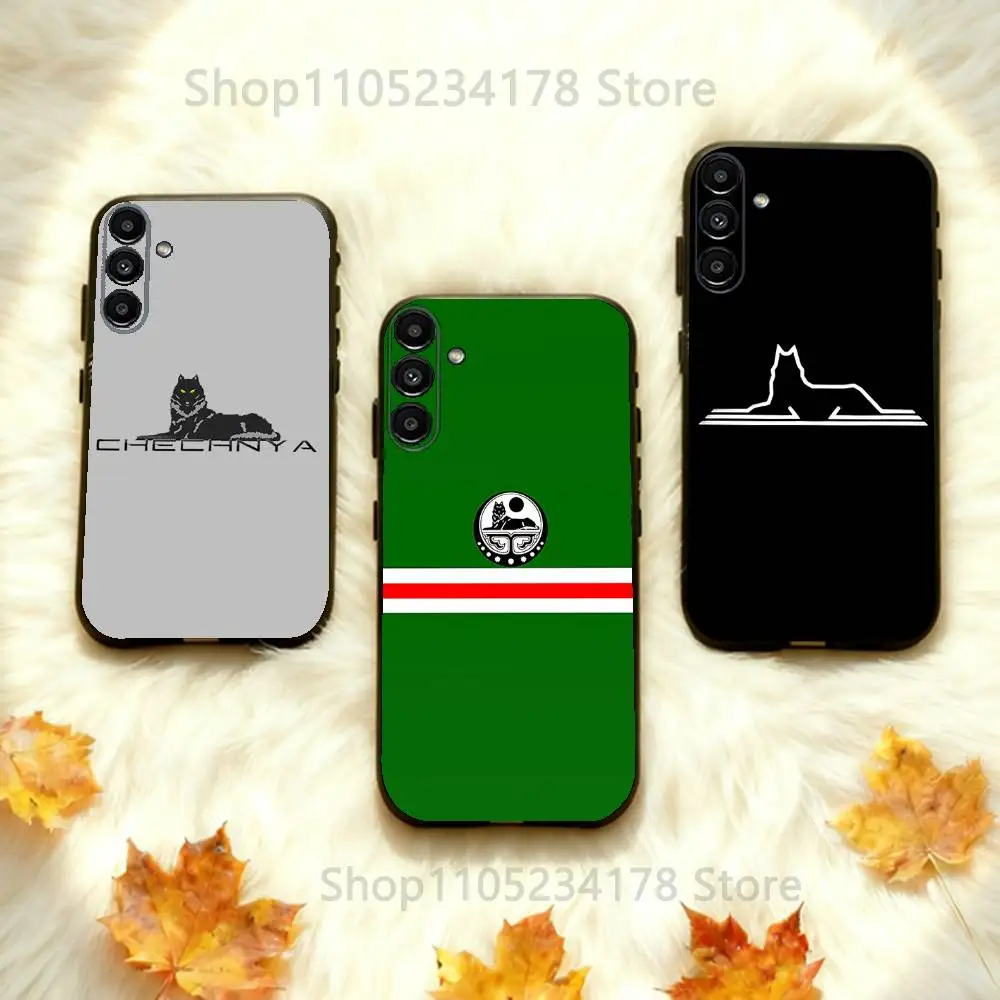 

Art Chechen Coat Of Arms Phone Case Silicone Soft For Samsung Galaxy A73,31,32,72,41,53,52,71,22,5G,Note,J7,8,9