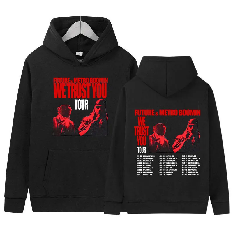 

Future and Metro Boomin We Trust You 2024 Tour Hoodie Men's Retro Fashion Pullover Sweatshirt Hip Hop Clothing Oversized Hoodies