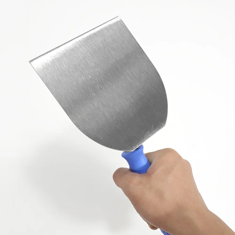 Stainless Steel Trowel With Dual-Color Non-Slip Handle For Plastering Scraping Drywall Plastering Construction Flooring Finishin