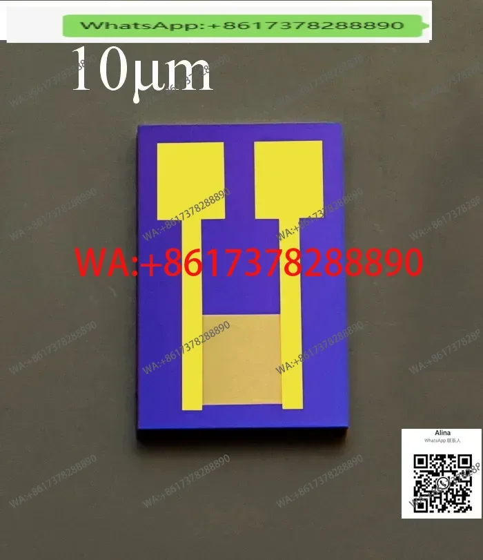 10μm silicon-based interdigital electrode with high precision and high stability MEMS gas biosensor photoelectric detection