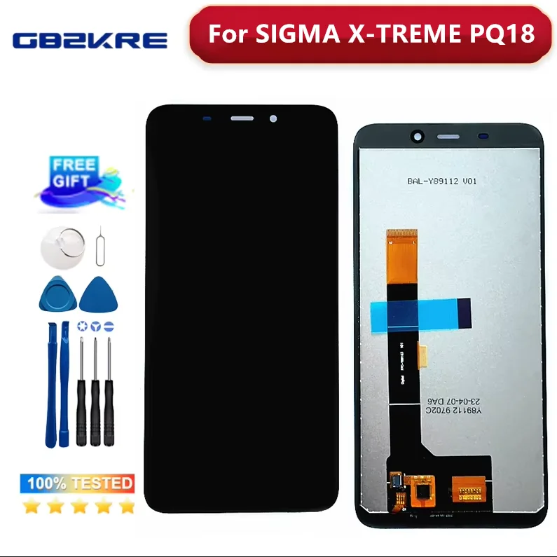 5.93 Inches New Original Replacement Parts For SIGMA X-TREME PQ18 LCD Display +Touch Screen Digitizer Assembly