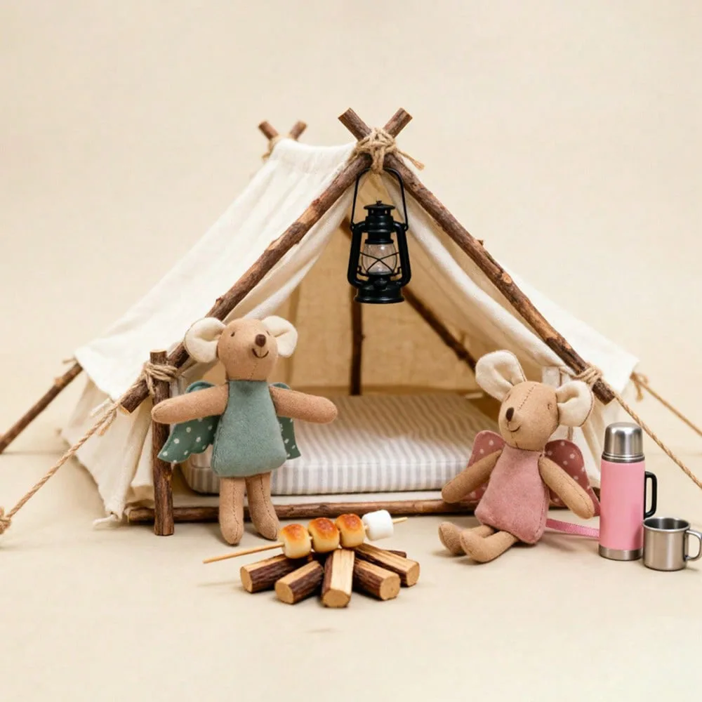 1PCS Soft Plush Mouse Doll Toy for Kids Holiday Birthday Gift Room Decor Pretend Play Stuffed Animal