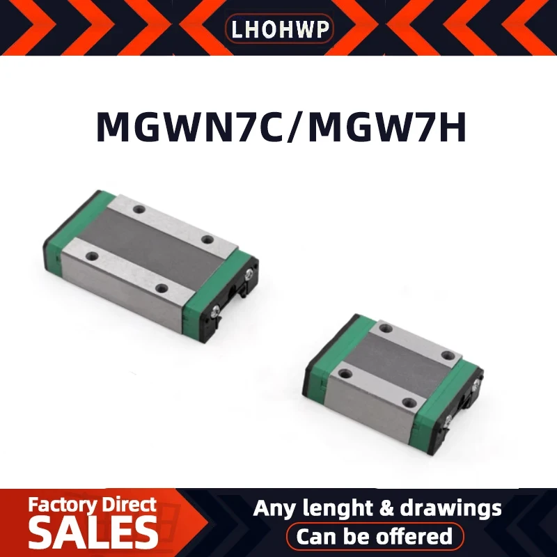 

High Precision Small Slide Rail Miniature linear Guide Rail Slider MGWN7C/MGW7H Anti-rust Can Be Customized