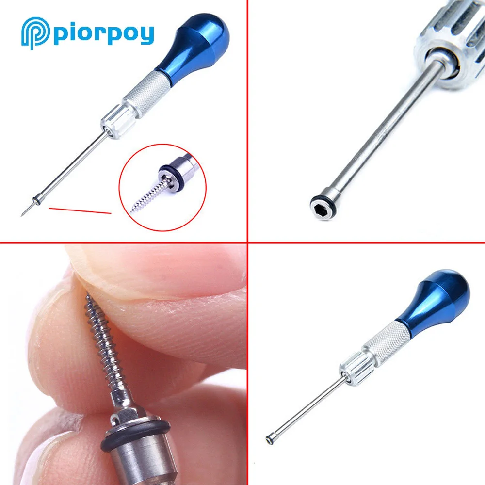 PIORPOY 10Pcs Dental Orthodontic Micro Implants Mini Screw Orthodontic TAD System for Braces Sizes 1.4-2.0mm Dental Implant Tool