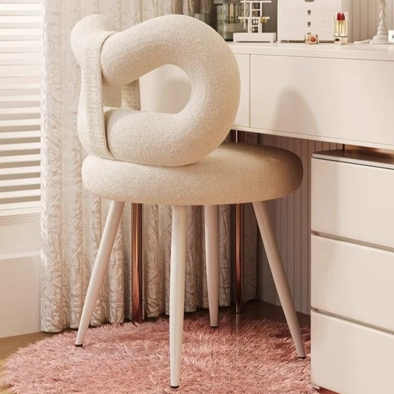 Living Room Bedroom Vanity Chair Homestay Advanced Leisure Retro Vanity Chair Ergonomic Home Office Furniture Cadeira Ls40szy