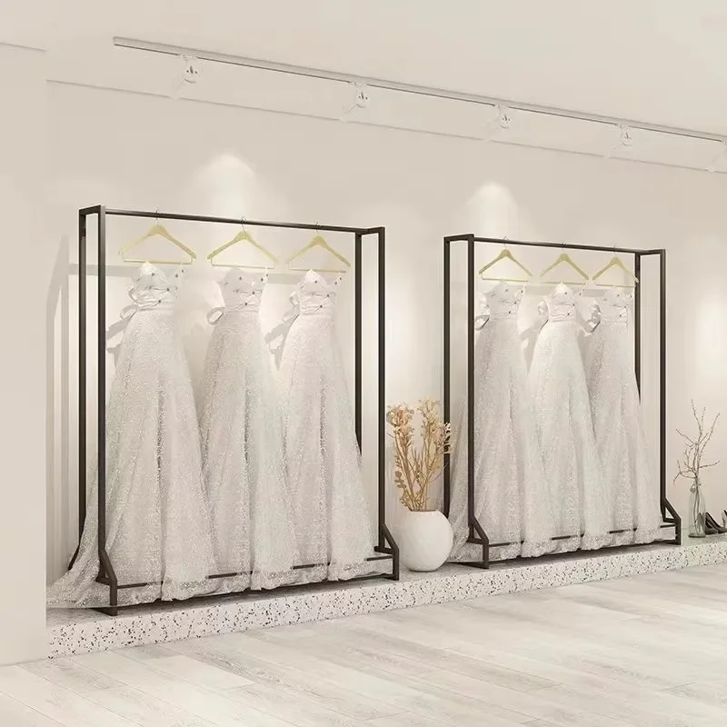 Boutique Store Custom Furniture Interior Design Custom Clothes Rack Display Wall Shelf Stand for Shopping Mall Use
