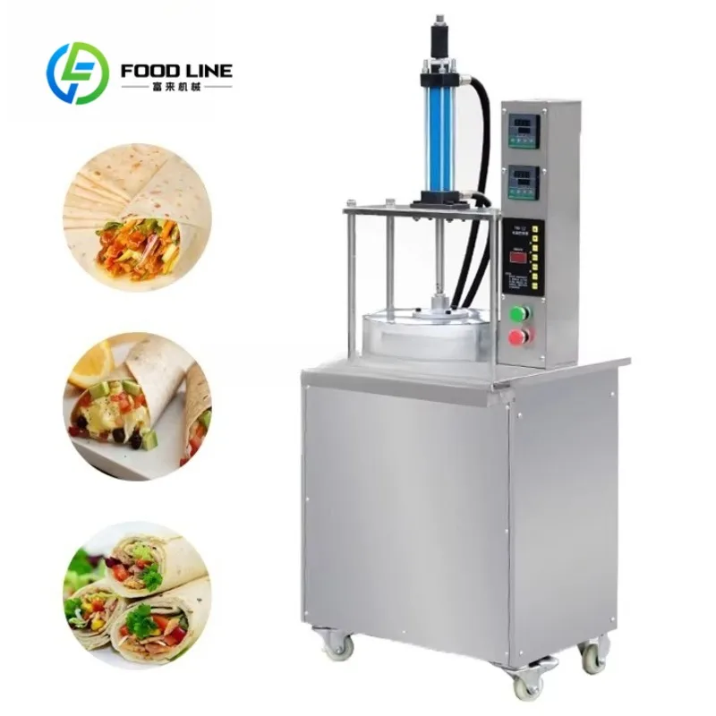 Customized Pizza Dough Press Machine Automatic Pizza Press Flat Machine Commercial Pancake Tortilla Press Making Machine