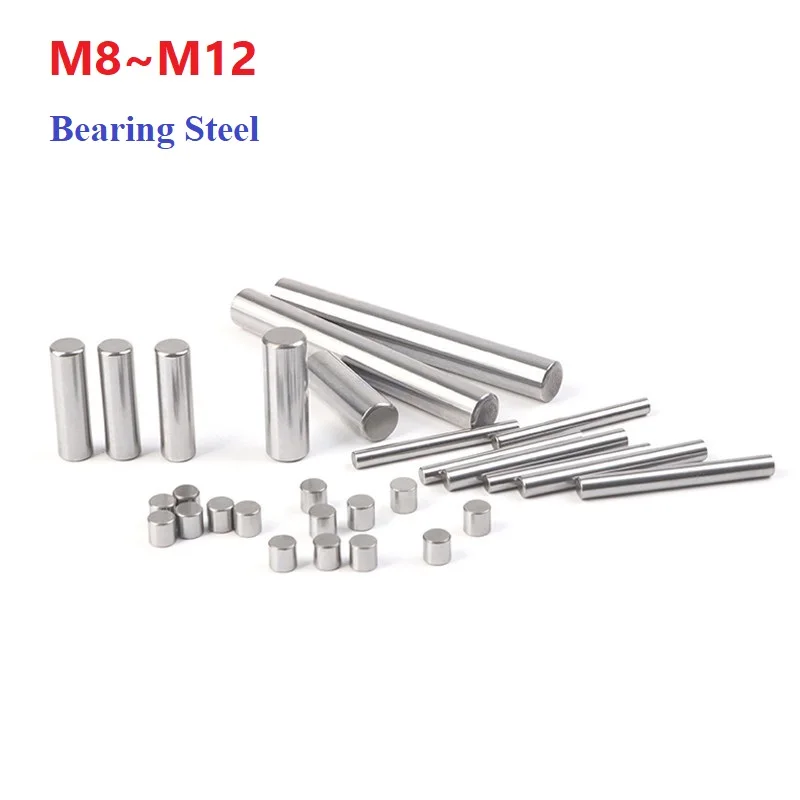 Bearing Steel Hard Shaft Needle Roller Diameter 8-12mm Bearing Steel Cylindrical Pin Round Straight Pin Locating Dowel