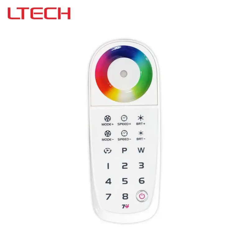 LTECH Wireless Touch Controller for Illuminated LED Strip Lights RF 2.4GHz RGBW Touch Remote Control 8 Zones