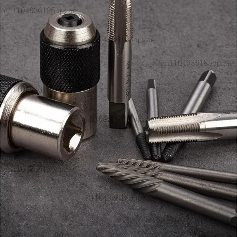 Thread Tap Wrench Kit Manual Threading Screw Die 110-Piece Set