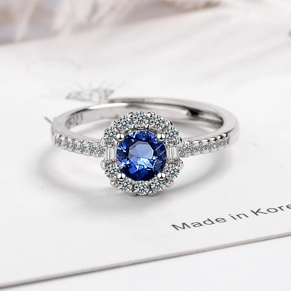 New 925 Sterling Silver Ring 5A Zircon Top Quality for Women Wedding Luxury Jewelry Accessories Charm Party Fashion Ring