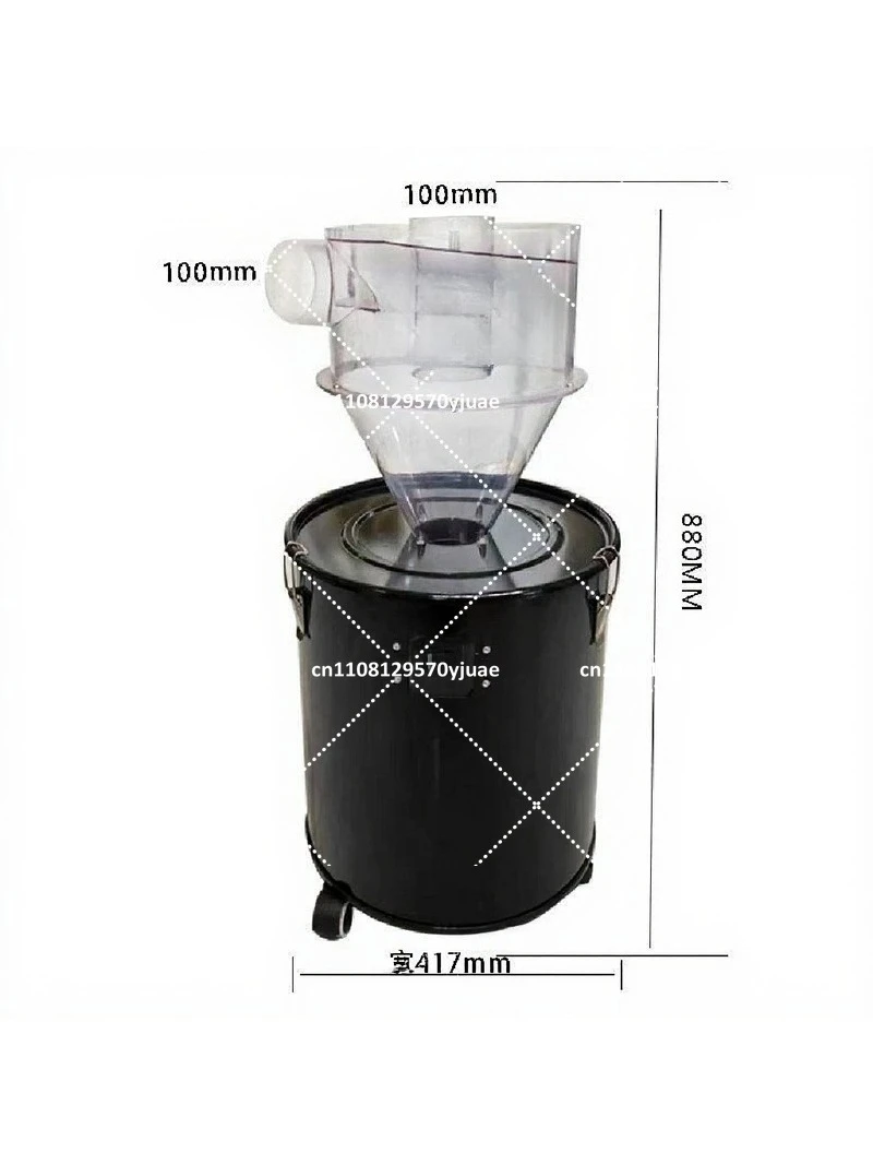 Cyclone Dust Separator with Metal Tank 4 Inch Retrofit ABS Cyclone Dust Deputy 2 Inch OD Connector Hose