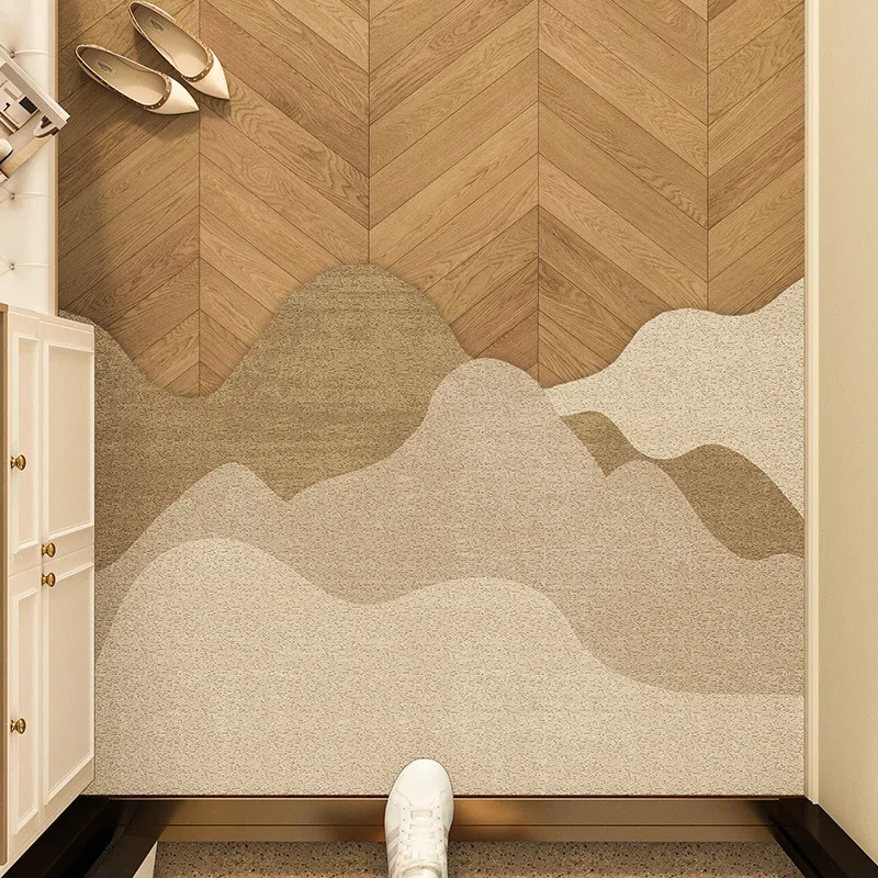 Entrance Door Mat Non-Slip Free Cutting Decorative Entrance Mats for Perfect for Laundry Kitchen Guest Room Decor Foot Rug