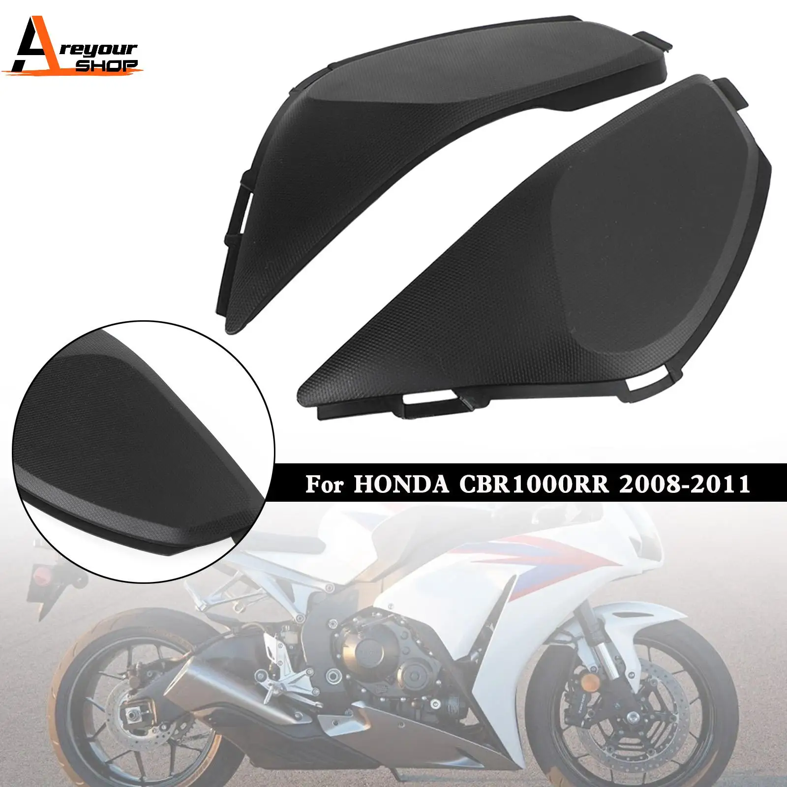 

Areyourshop Gas Tank Side Trim Cover Panel Fairing Cowl for HONDA CBR1000 RR 2008-2011