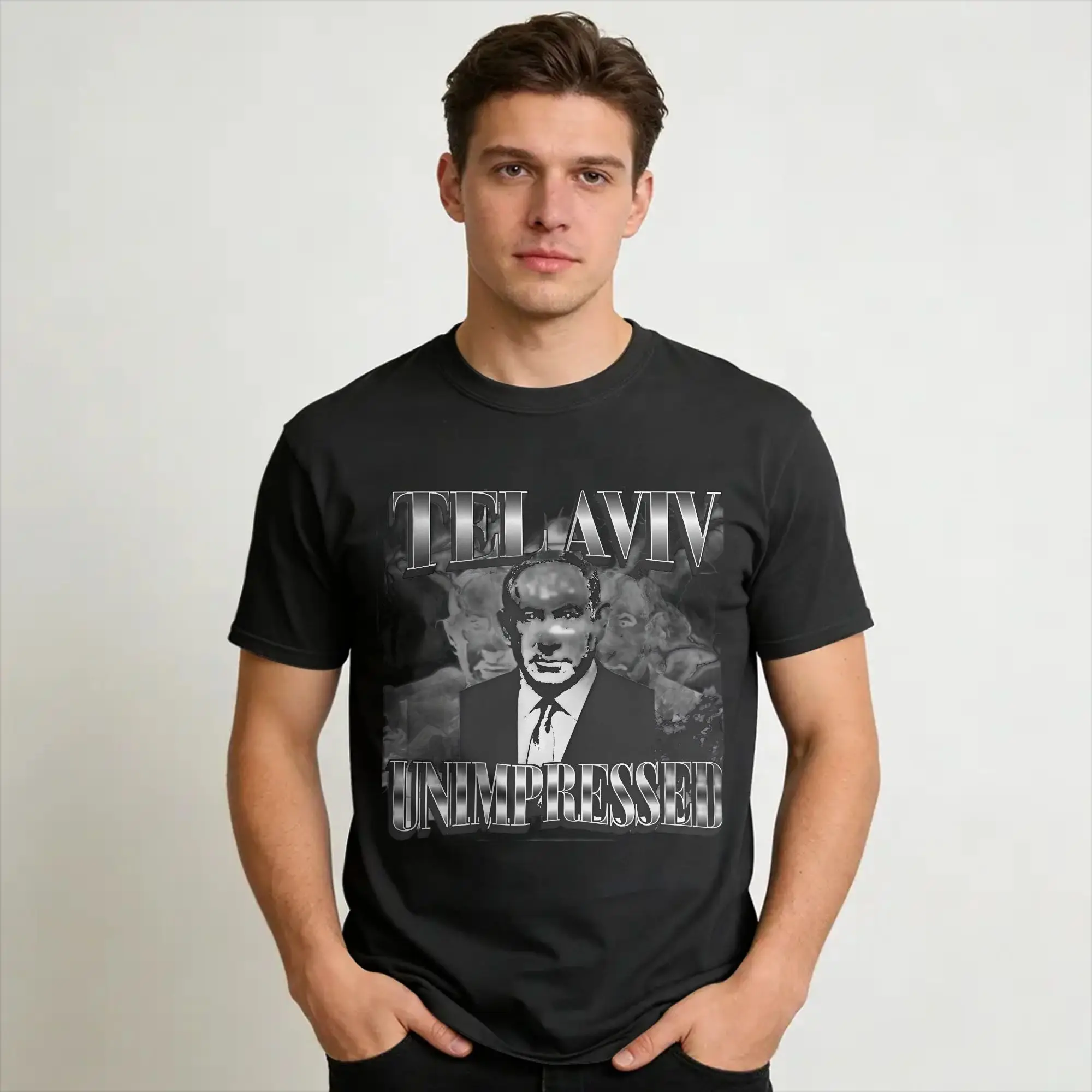 BYE-BYE BIBI Benjamin Netanyahu Leaves Office  Accessories Men Women T Shirt Cotton Tee New Arrival  Tops T-shirt