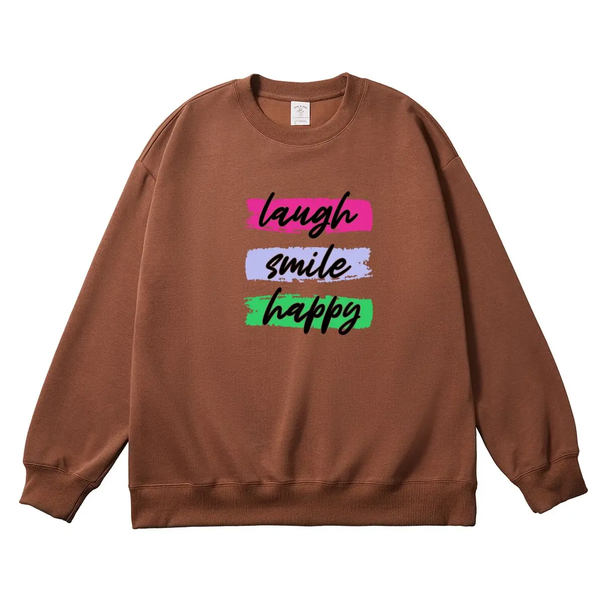 Oversized Women's Pullover Colorful Graphic Woman Tops Female Sweatshirt Round Neck Long Sleeve Autumn Winter Thick Clothes