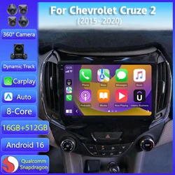 Android 16 Carplay DSP For Chevrolet Cruze 2 2015 2016 2017 2018 2019 2020 Car Radio Multimedia GPS Player Stereo 2din Head Unit