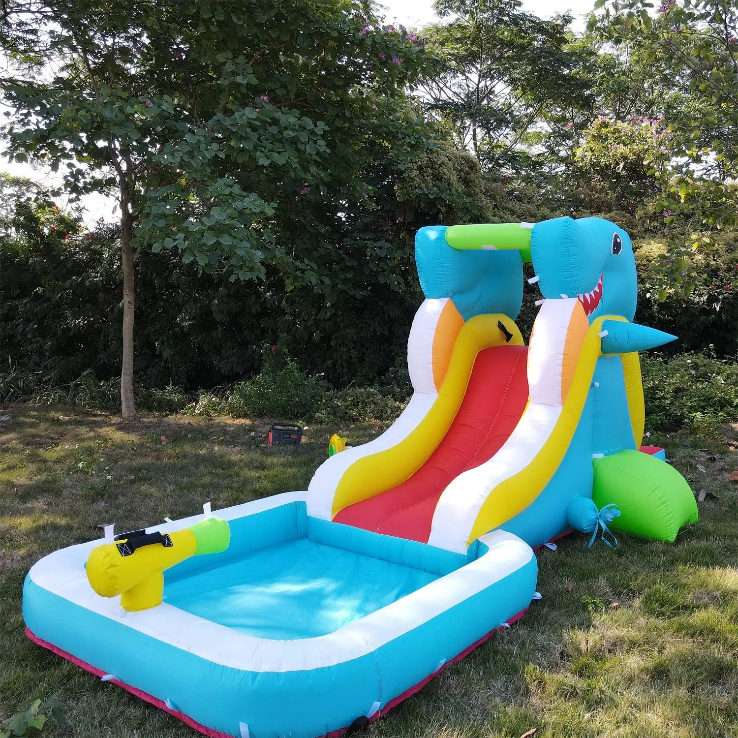 Mini Backyard Home Use Inflatable Water Park Waters Slide pool bounce house