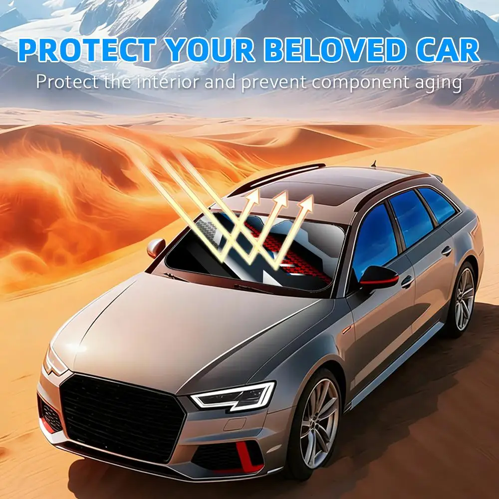 Cyber ​​Elements Sun Visor Reusable Aluminum Foil Windshield UV Protection Heat Insulation Cover Sun Visor Shade