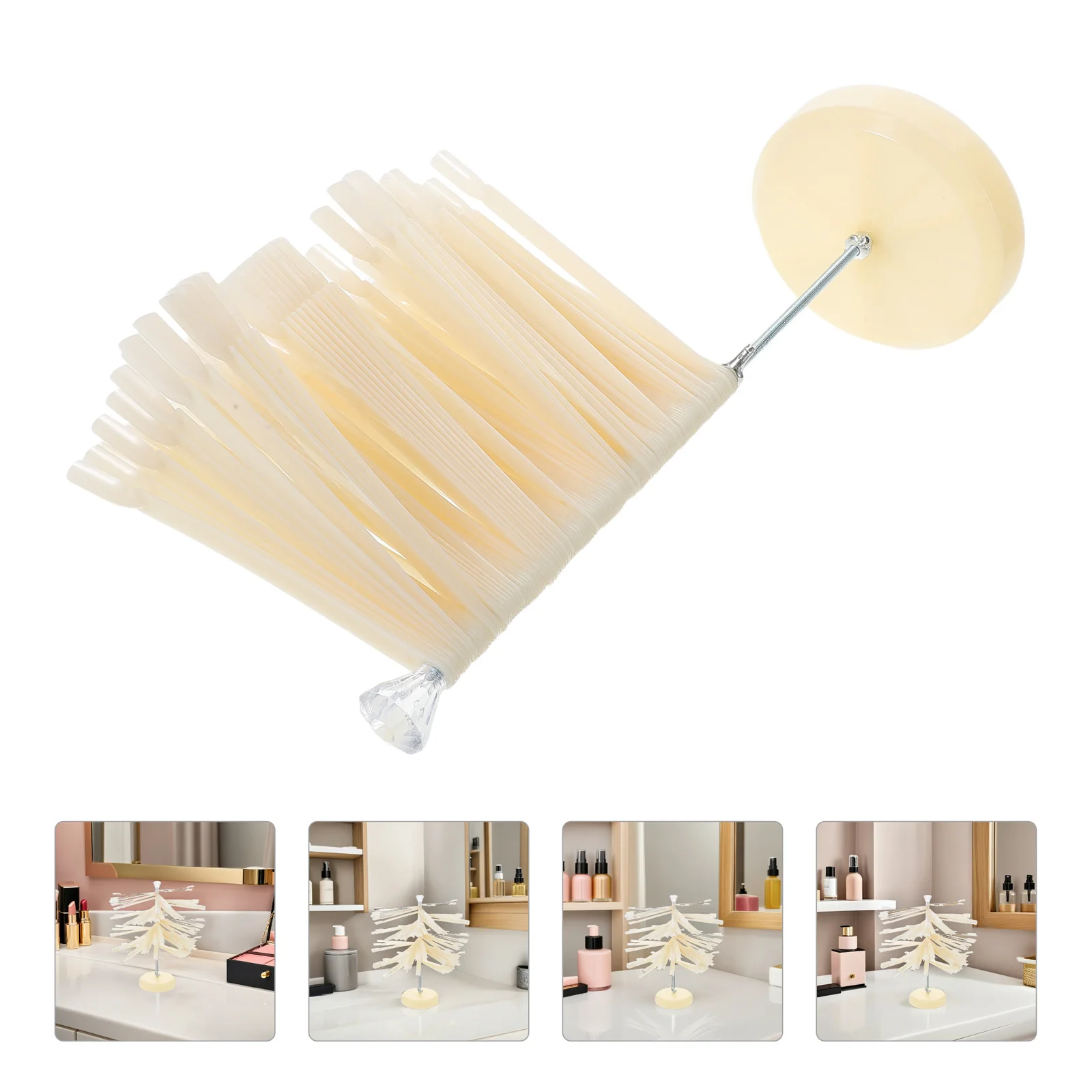 

120 Tips Nail Color Display Fan-Shaped Spiral Nail Art Chart Stand Gel Polish Practice Shelf DIY Salon Color Showing Board