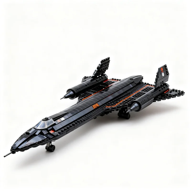 

1228pcs MOC Lockheed SR 71 Blackbird City Champions Model Building Blocks Construction Toy Christmas Gifts DIY Creative Idea