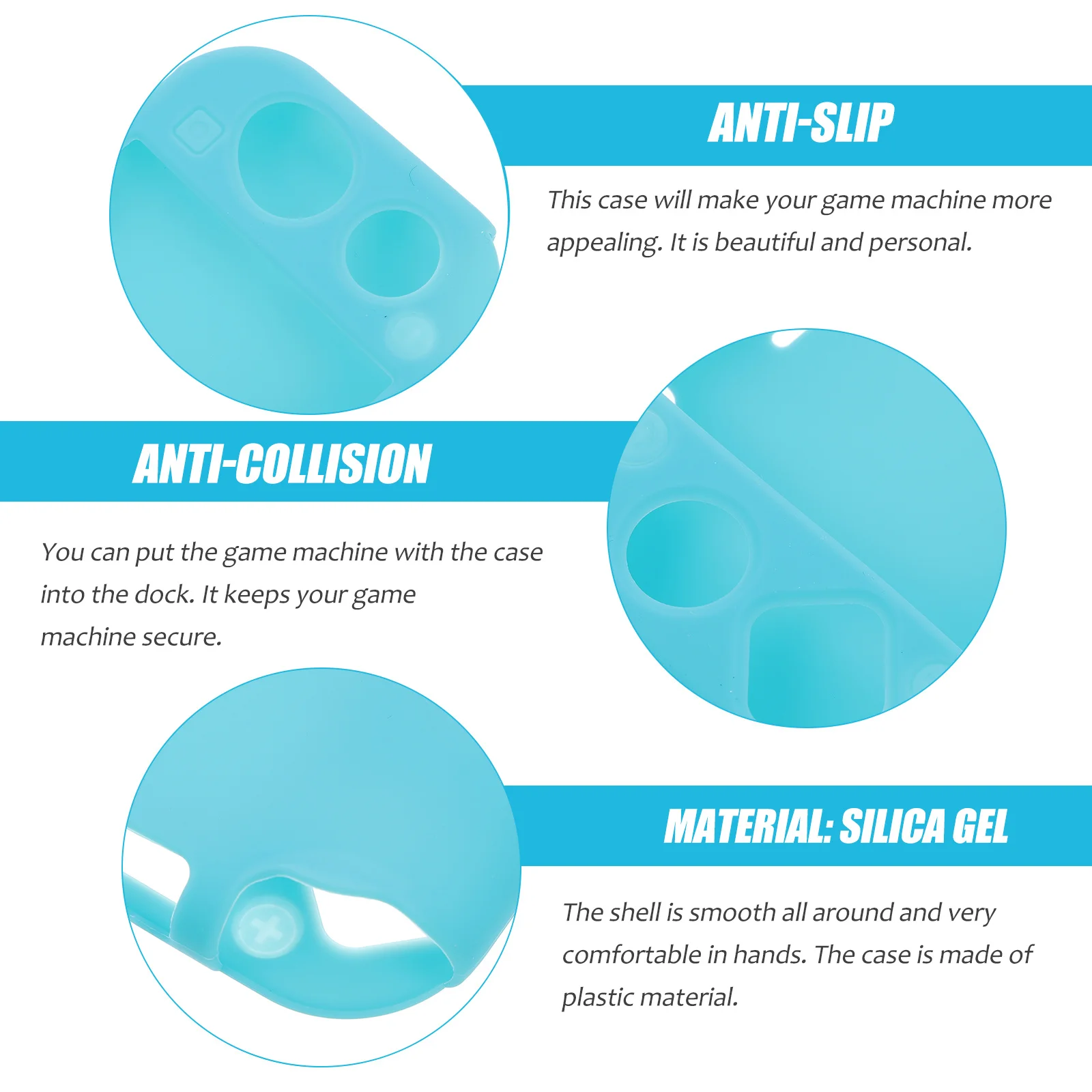 حافظة آلة الألعاب، غطاء حماية بلاستيكي لوحدة التحكم المحمولة، تناسب جميع المنافذ، غلاف آمن قابل للوصول إليه، قبضة مريحة