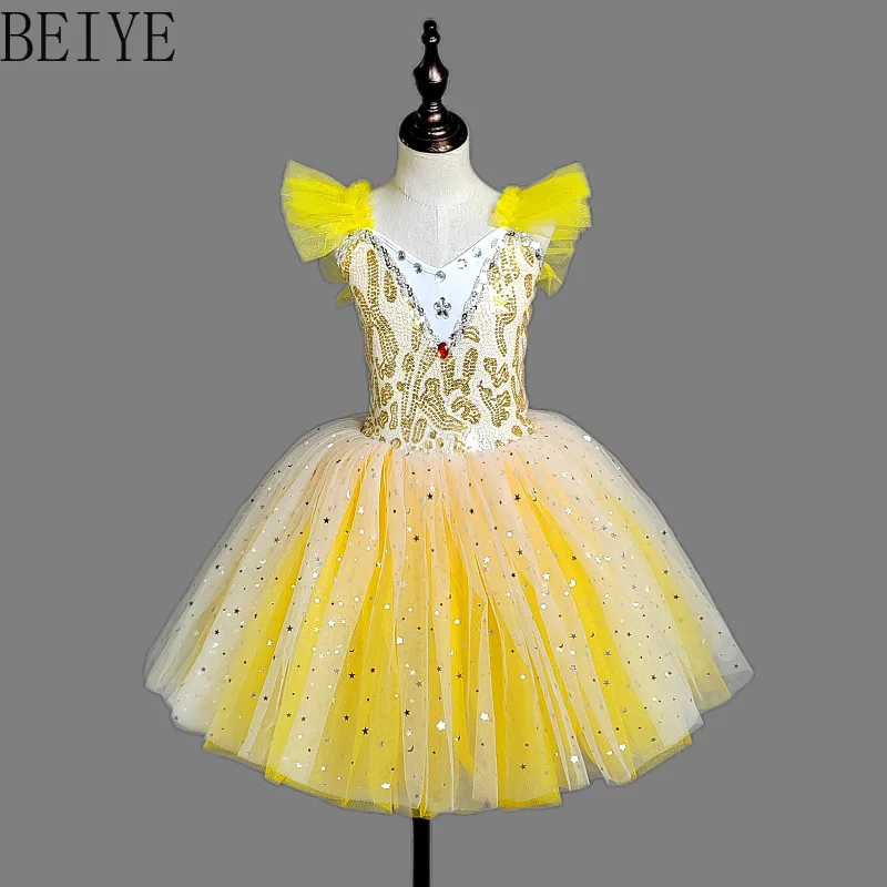 

Ballet Leotards Party Girls Dresses Summer Costumes Girl Baby Outfit Vestidos Ballet Dress Tutu Kids Clothes Children's Day