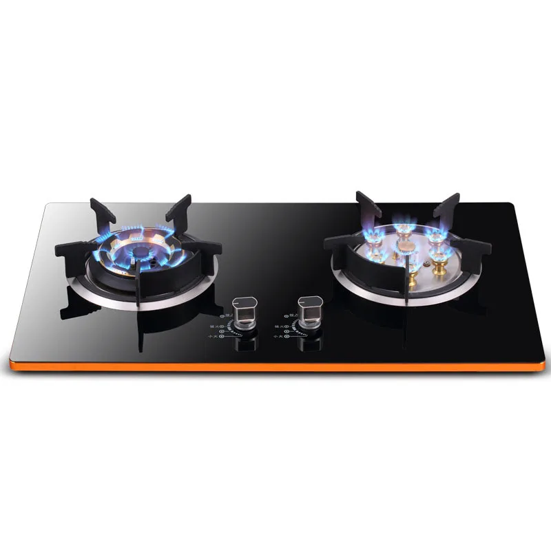 ホットセール 2口ポータブルガスコンロ - アウトドア＆ホームキッチン用コンパクト調理レンジ、軽量で安全ロック付き