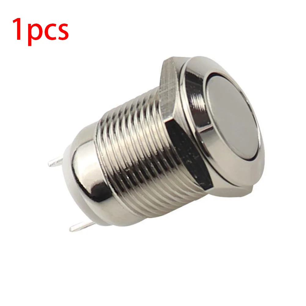 Button Switch Push Button Switch Opening 12mm Waterproof Anti-high Temperature Metal Nickel Plated Brass No Light