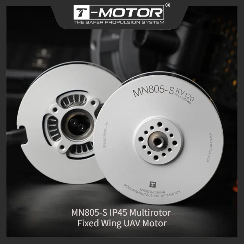 

T-MOTOR MN805-S IP45 Multirotor Fixed Wing UAV Motor KV120/KV150/KV170 Brushless Motor Thrust 16KG For Heavy Multicoptor Drone
