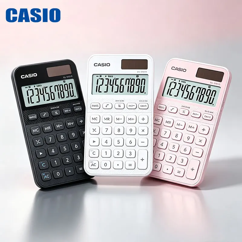 Casio SL-310YC /MS-20YC Miniature Calculator - Press and It Bounces Back Quickly. Perfect for Carrying Around.